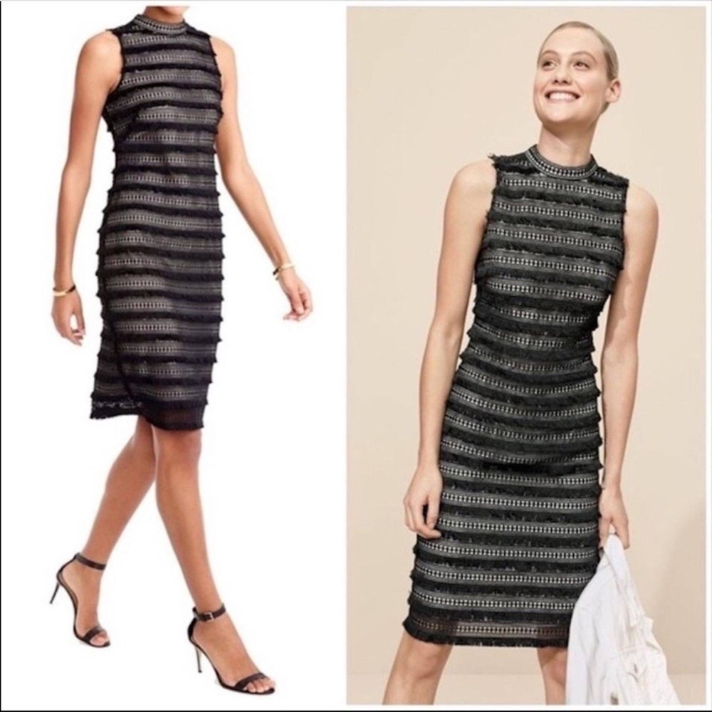 J. Crew, fringe lace shift dress size 2